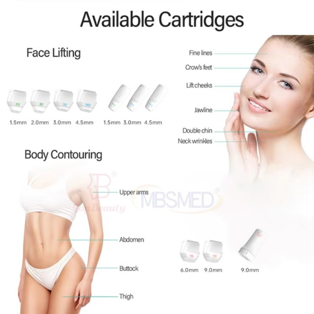 7D HIFU + Vmax RF Anti-Aging Skin Tightening Machine