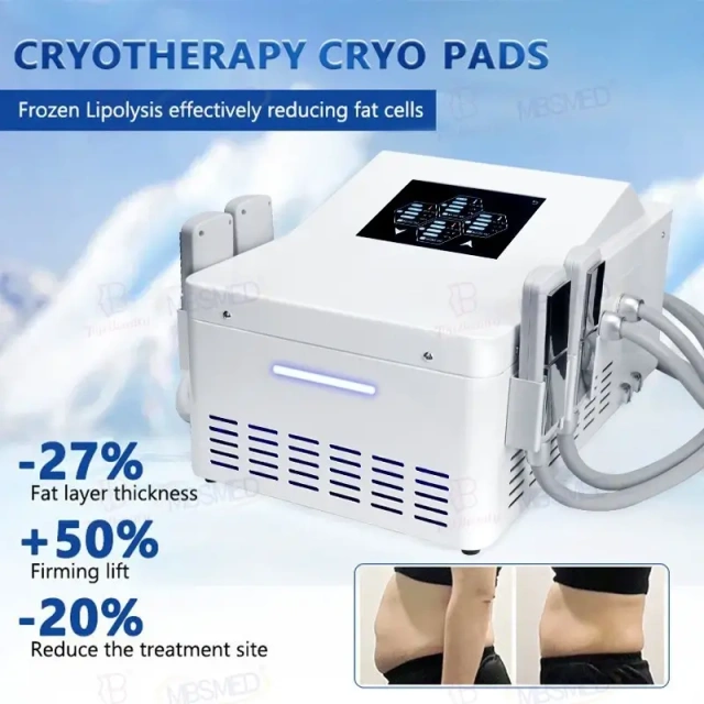 Cryo Ems Pads Therapy Cooling Plates Electronic Muscle Stimulate Body Slimming Sculpting Machine