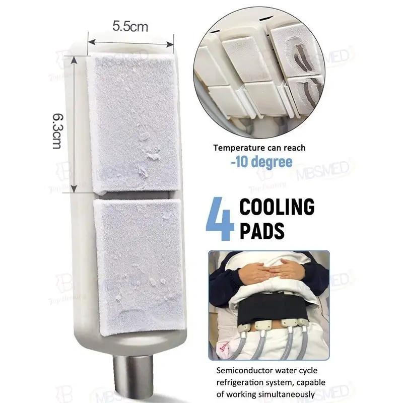 Cryo Ems Pads Therapy Cooling Plates Electronic Muscle Stimulate Body Slimming Sculpting Machine
