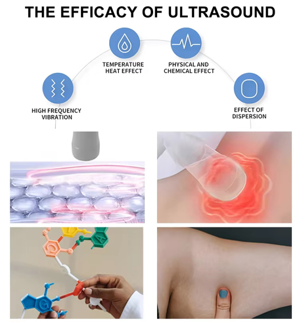 Ultrasound Therapy Machine Ultrawave Physiotherapy Ultrasound Machine for Body Pain Relief