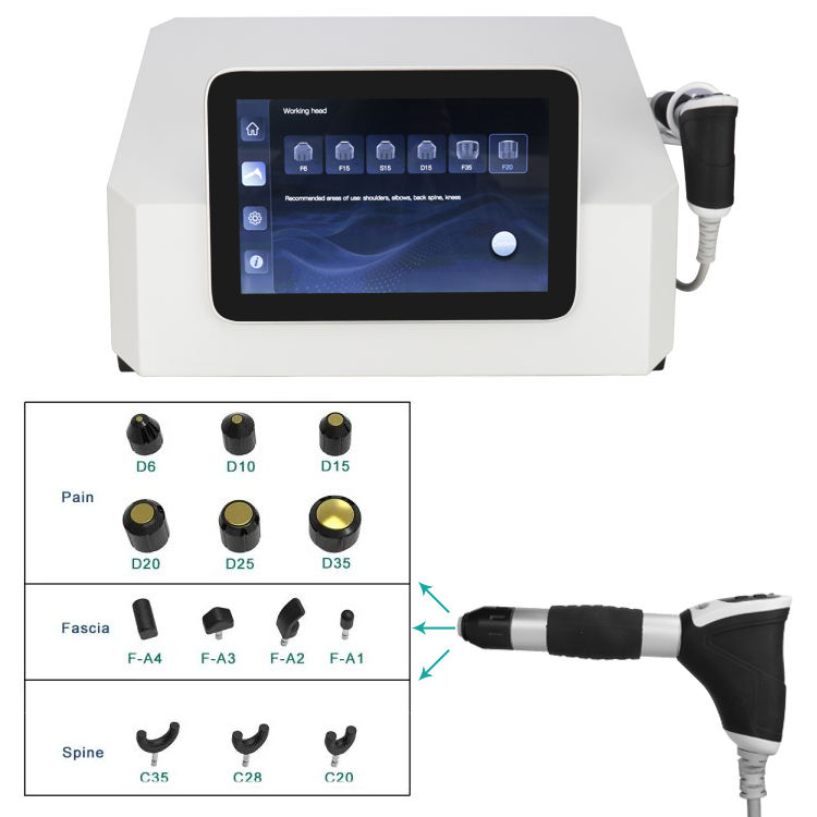 Shockwave Equipment Shockwave Pneumatic Professional Ed Foused Shock Wave Therapy Machine Leg Pain Relief Machine