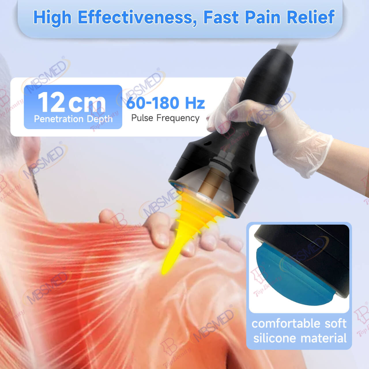 2025 New Softwave Focused Shockwave Therapy Machine Focused Shockwave Therapy For Body Pain Management
