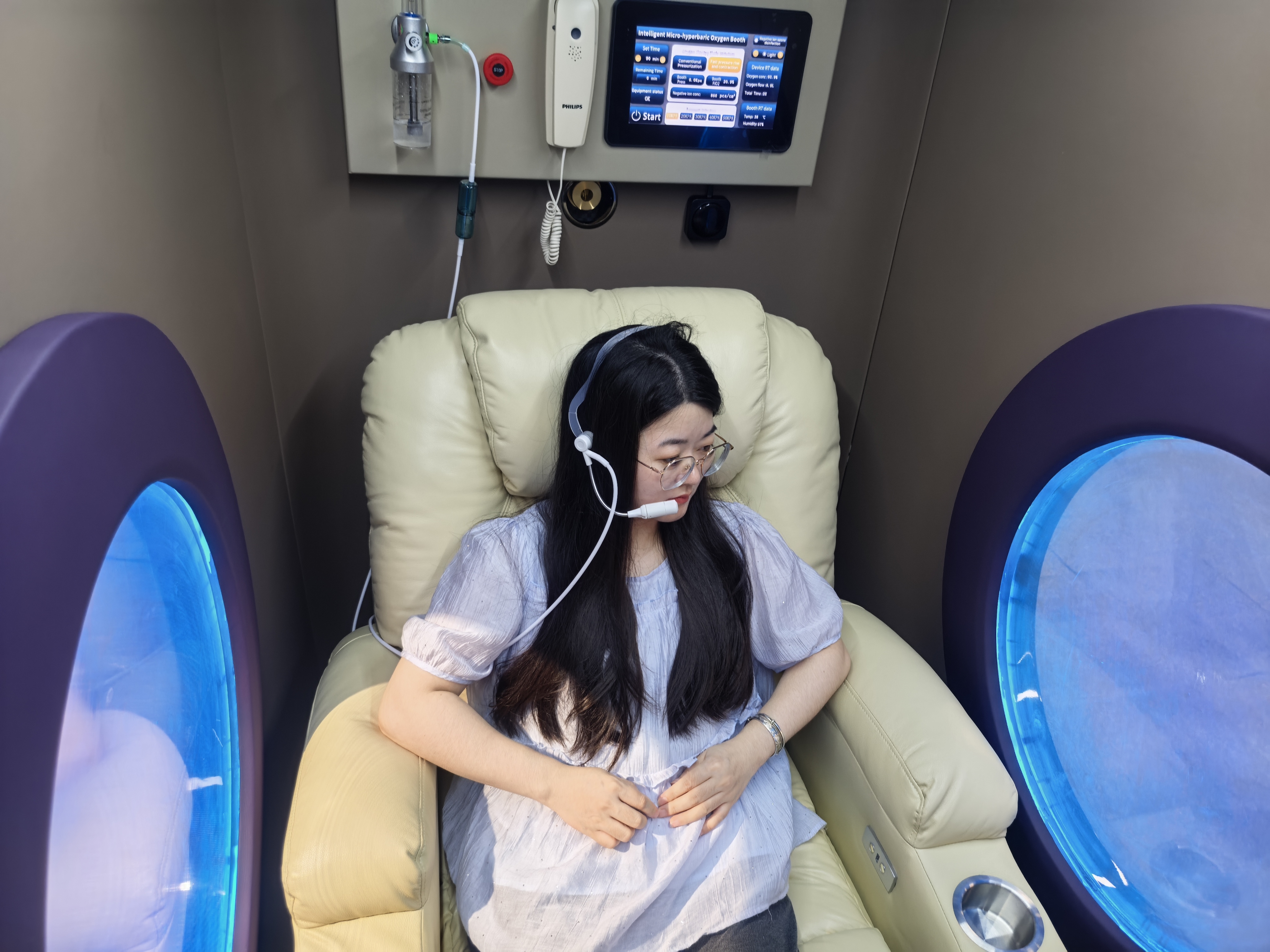 1.5ata 2.0ata Luxury hard seated Hyperbaric Oxygen Chamber wellness