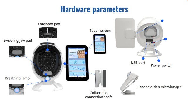 Skin Facial Skin Analyzer with Magic Mirror Scanner Machine