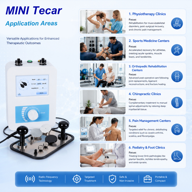 TECAR Mini  Portable Radiofrequency TECAR Device for Physical Therapy TECAR Equipment for Pain Relief, Edema Reduction & Faster Healing
