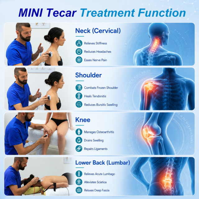 TECAR Mini  Portable Radiofrequency TECAR Device for Physical Therapy TECAR Equipment for Pain Relief, Edema Reduction & Faster Healing