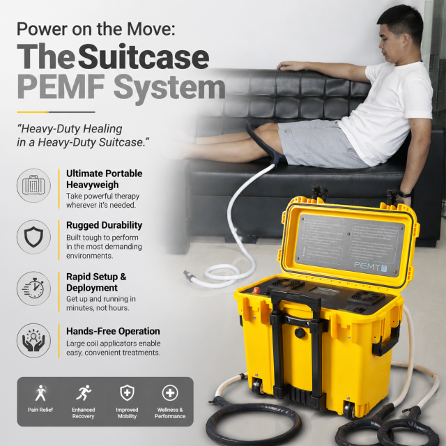 PEMF Machine Body PEMF for Body Balance & Inflammation Reduction | Magnetic Therapy PEMF Machine for Sports Rehab & Senior Care