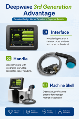 Deepwave Gen 3 Electromagnetic Focused Shockwave Machine for Dissolution of Calcific Fibroblasts