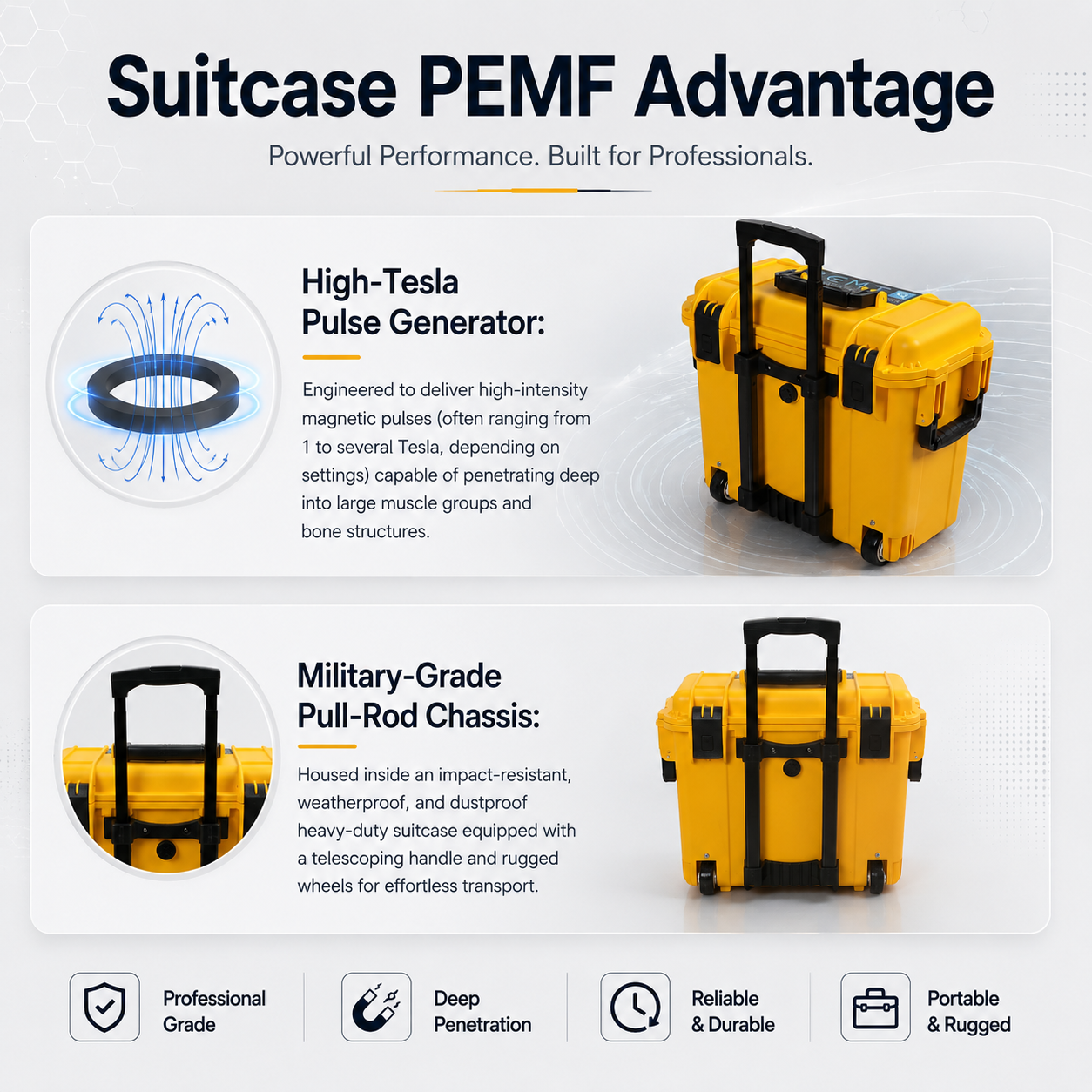 PEMF Machine Body PEMF for Body Balance & Inflammation Reduction | Magnetic Therapy PEMF Machine for Sports Rehab & Senior Care