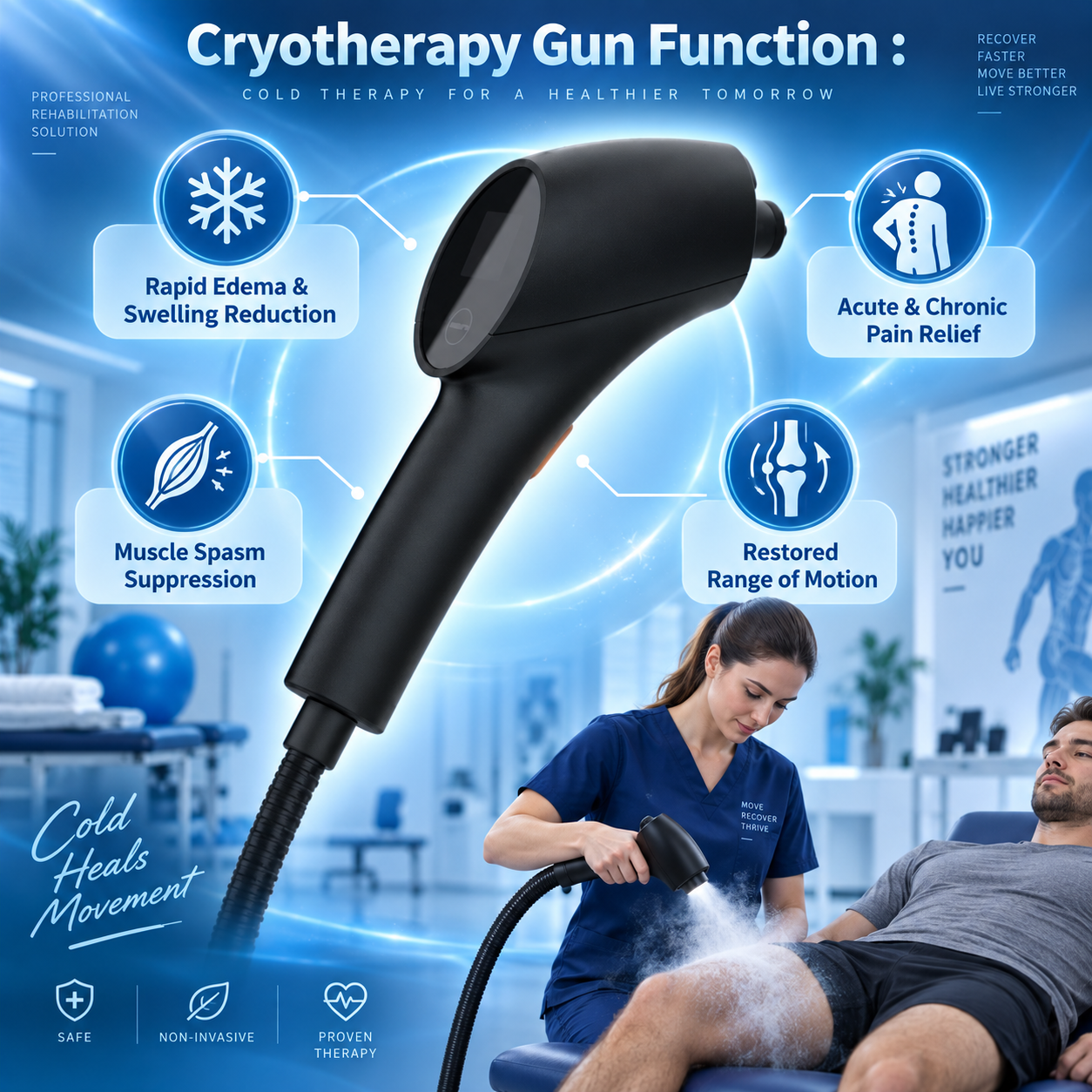 Next-Gen Cryotherapy Gun: The Ultimate Targeted Cold Therapy Device for Pro Recovery & Aesthetic Results