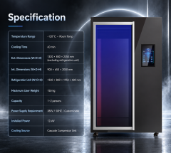 Electric Whole Body Cryotherapy Chamber – Nitrogen-Free Cryo Sauna for Sports Recovery & Wellness