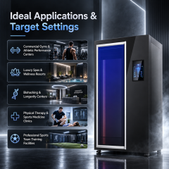 Electric Whole Body Cryotherapy Chamber – Nitrogen-Free Cryo Sauna for Sports Recovery & Wellness