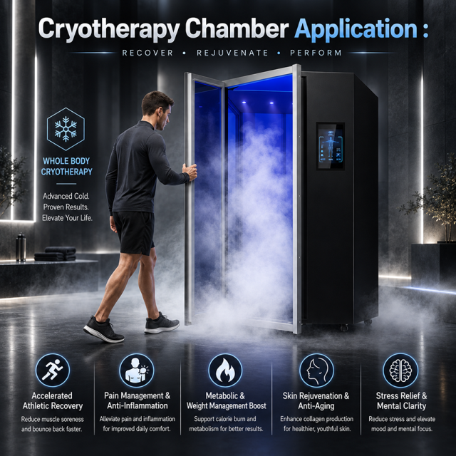 Electric Whole Body Cryotherapy Chamber – Nitrogen-Free Cryo Sauna for Sports Recovery & Wellness