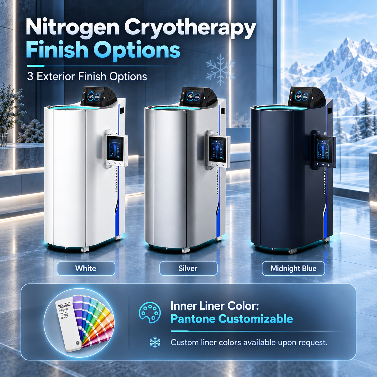 Professional Nitrogen Cryotherapy Chamber | Whole Body Cryotherapy Machine for Recovery & Wellness Centers