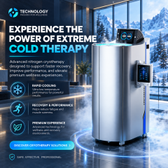 Professional Nitrogen Cryotherapy Chamber | Whole Body Cryotherapy Machine for Recovery & Wellness Centers