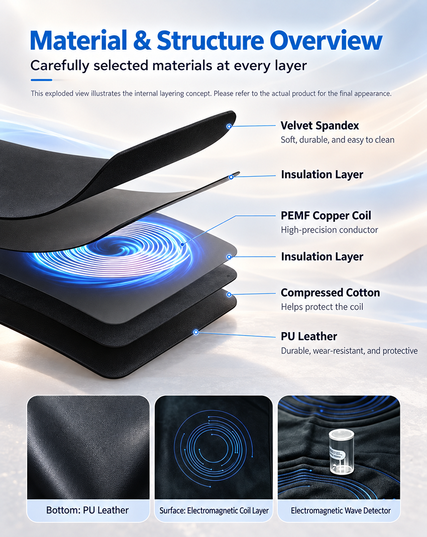 PEMF Therapy Mat – Full Body Pulsed Electromagnetic Field Therapy for Wellness & Recovery