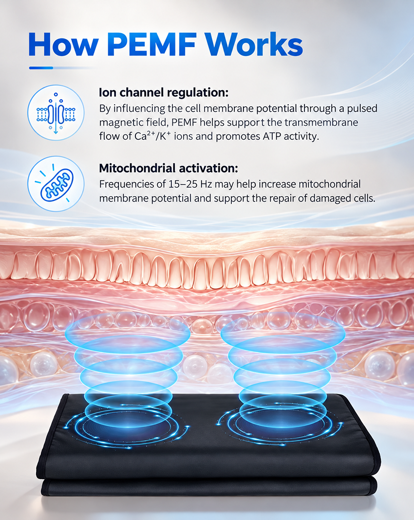 PEMF Therapy Mat – Full Body Pulsed Electromagnetic Field Therapy for Wellness & Recovery