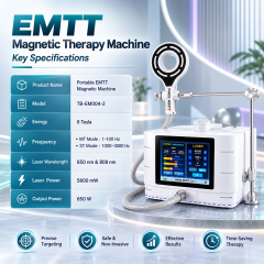EMTT Magneto Therapy Machine with 650nm & 808nm Laser | 2-in-1 Magnetic & Laser Therapy System