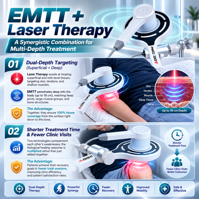 EMTT Magneto Therapy Machine with 650nm & 808nm Laser | 2-in-1 Magnetic & Laser Therapy System