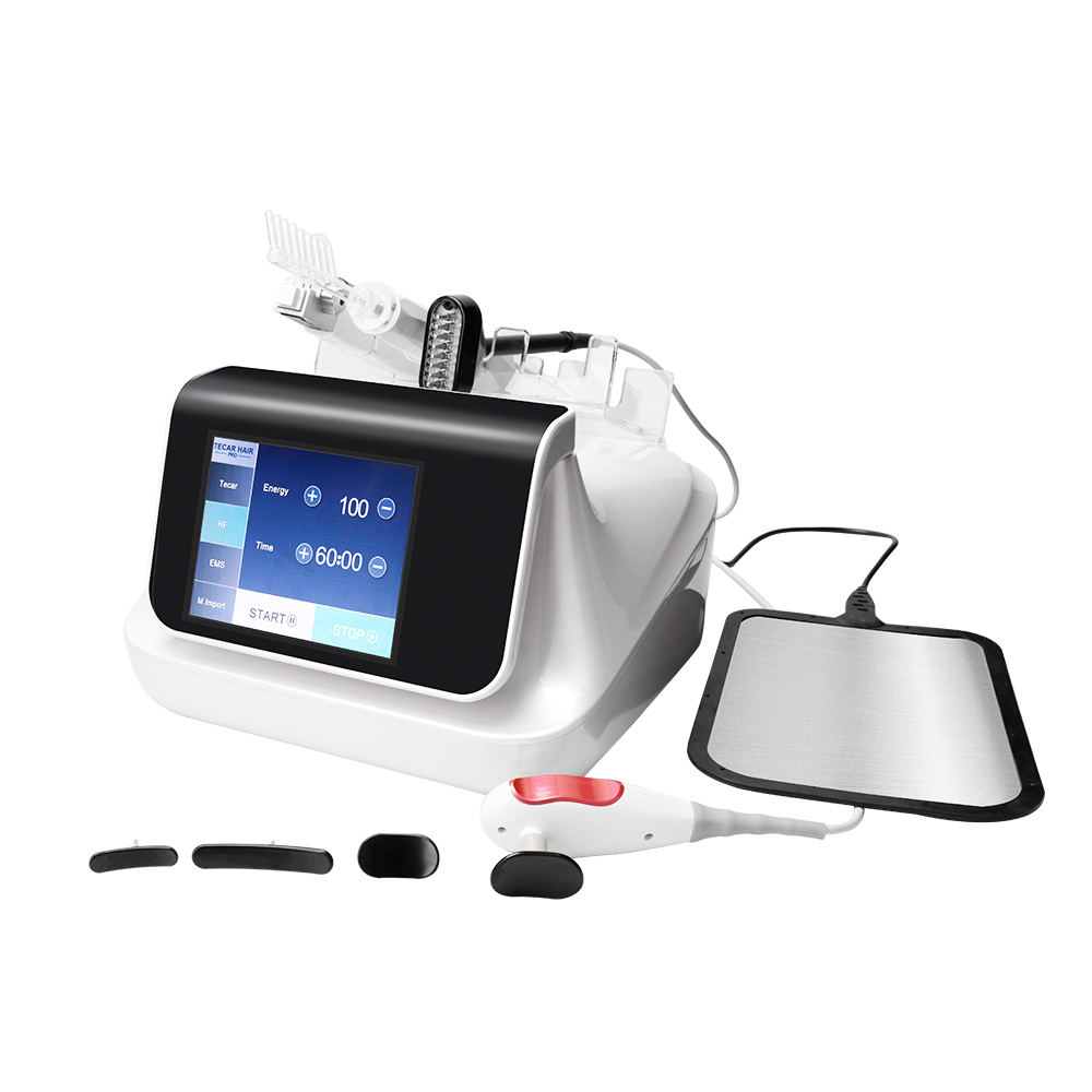 4-in-1 TECAR RF Diathermy Scalp & Hair Regrowth Device | 448kHz Radiofrequency + Infrared + EMS | Portable Home & Salon Use