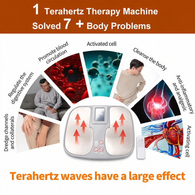 Terahertz Bioresonator & Magnetic Levitation Foot Therapy Machine for Pain Relief, Blood Circulation & Detox