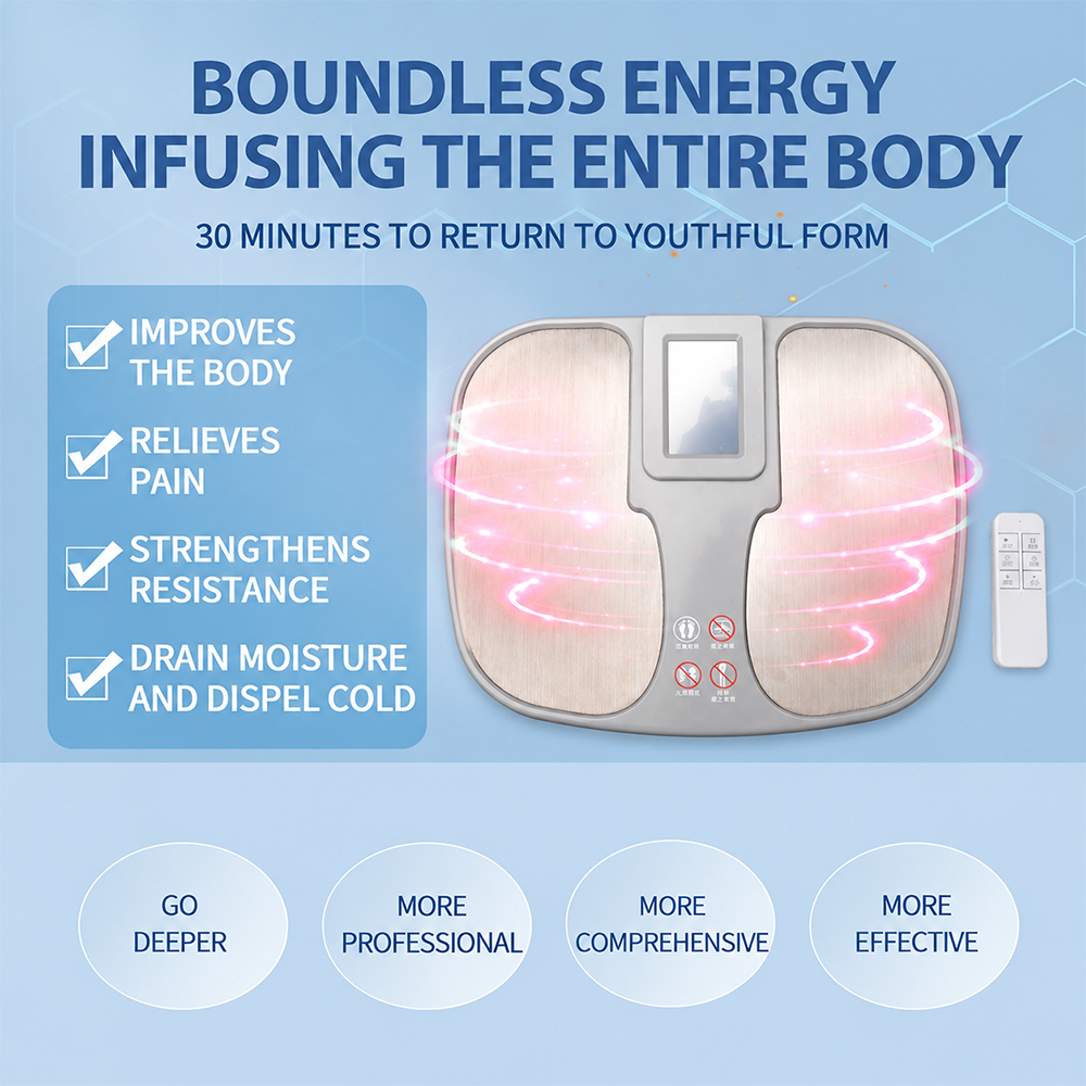 Terahertz Bioresonator & Magnetic Levitation Foot Therapy Machine for Pain Relief, Blood Circulation & Detox