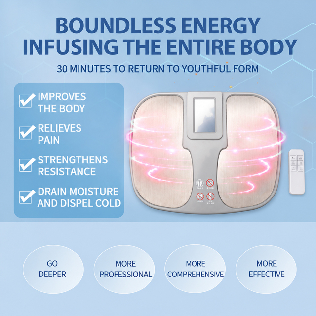 Terahertz Bioresonator & Magnetic Levitation Foot Therapy Machine for Pain Relief, Blood Circulation & Detox