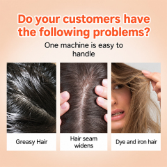 4-in-1 TECAR RF Diathermy Scalp & Hair Regrowth Device | 448kHz Radiofrequency + Infrared + EMS | Portable Home & Salon Use
