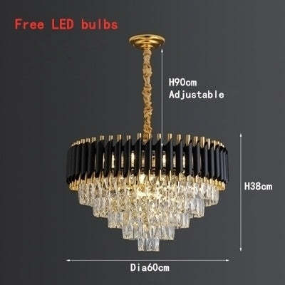 Creative Crystal Living Room Chandelier Nordic Simple Light Luxury American