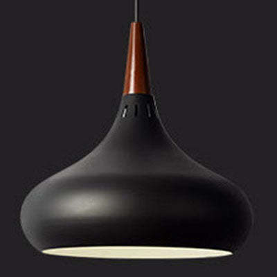 Decorative Lamps And Lanterns Modern And Simple Single Head Solid Wood Chandelier