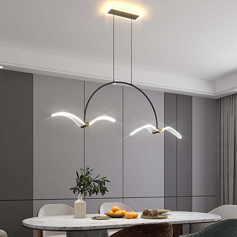 Modern Minimalist Bedroom Showroom Window Seagull Led Chandelier