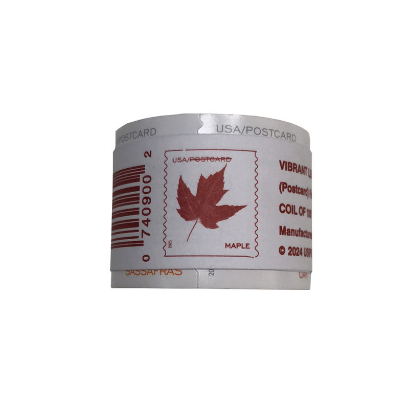 2025 Vibrant Leaves Postcard Stamps Coil of 100