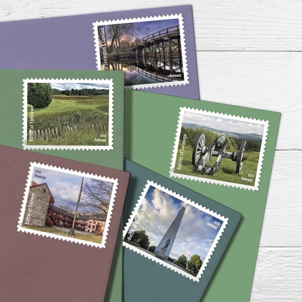 2025 Battlefields of the American Revolution Stamps Sheet of 15
