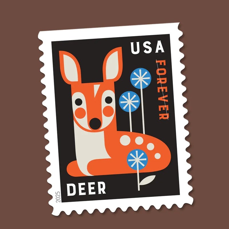 2025 Baby Wild Animals Stamps Booklet of20