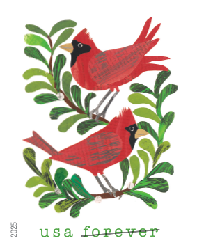 2025 Holiday Cheer forever stamps