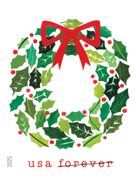 2025 Holiday Cheer forever stamps