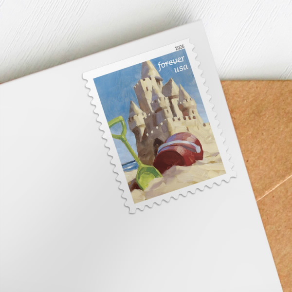 2026 A Day at the Beach Stamps Book of 20