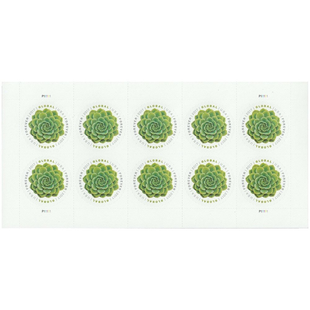(2017) USPS Global Green Succulent International Forever Stamps