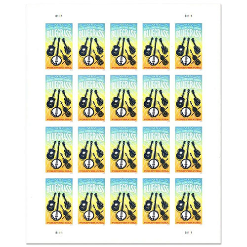2024 USPS Bluegrass Guitar Forever Stamps
