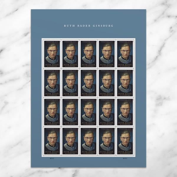 2024 Postage Stamps for Ruth Bader Ginsburg