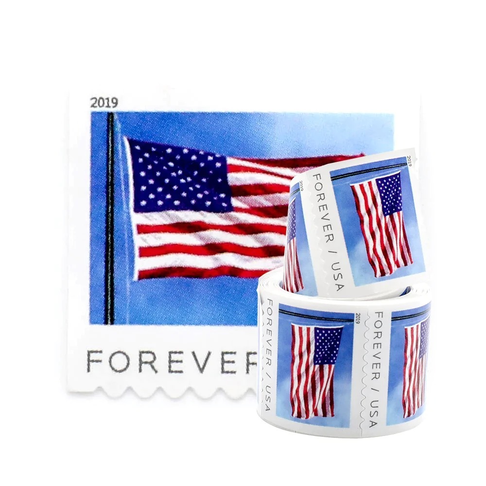 (2019) USPS Forever American Flag Stamps Rolls
