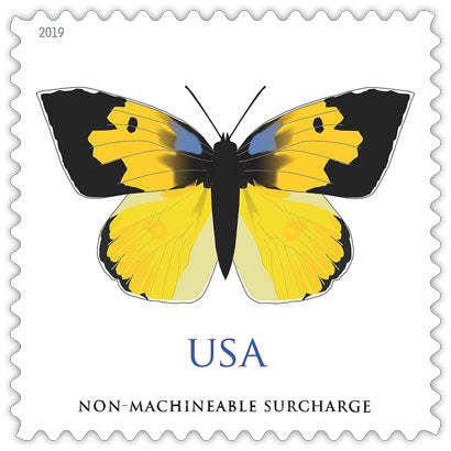 (2019) USPS Butterfly California Dogface Forever Stamps