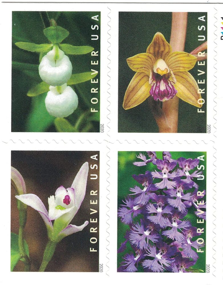 (2020) USPS Wild Orchids Forever Postage Stamps