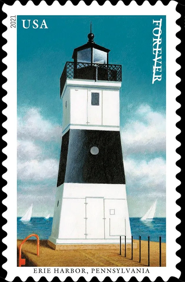 (2021) USPS Mid Atlantic Lighthouses Forever Postage Stamps