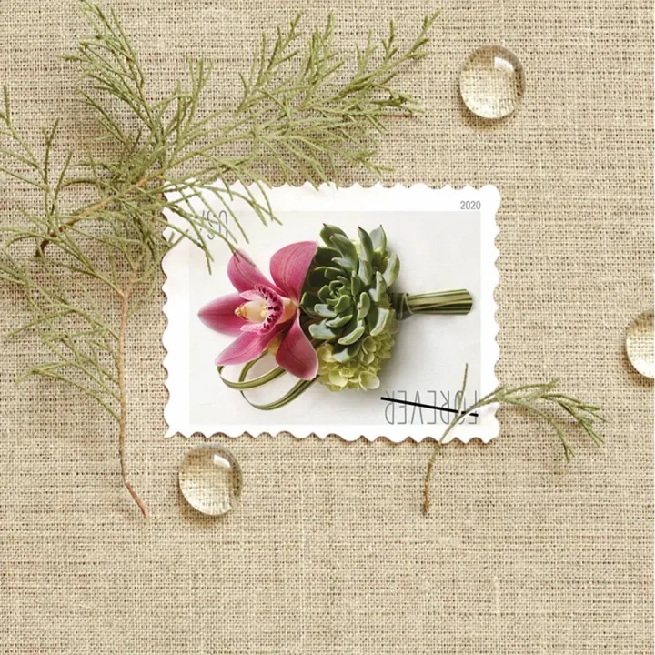 (2020) USPS Contemporary Boutonniere Forever Postage Stamps