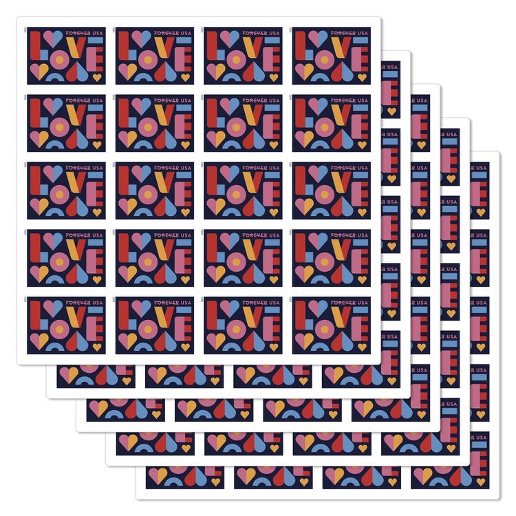 (2021) USPS Love Forever Stamps