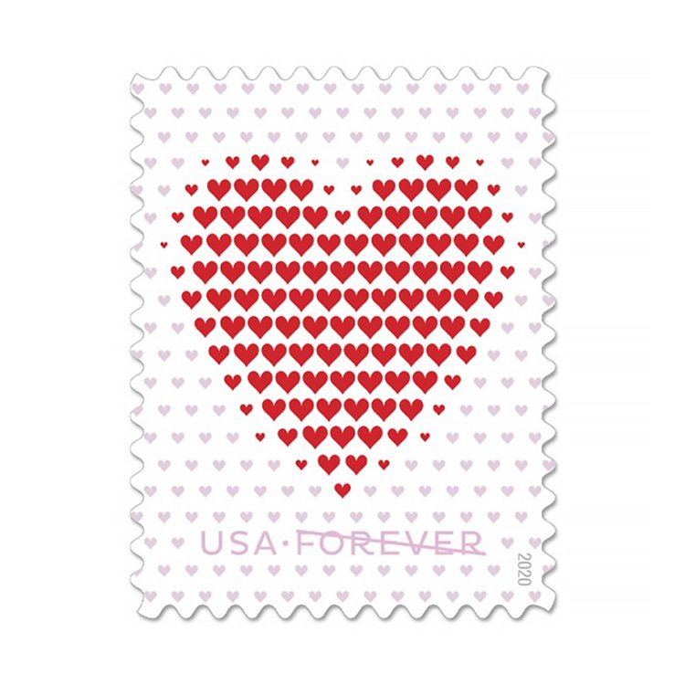 (2020) USPS Made Of Hearts Forever Stamps