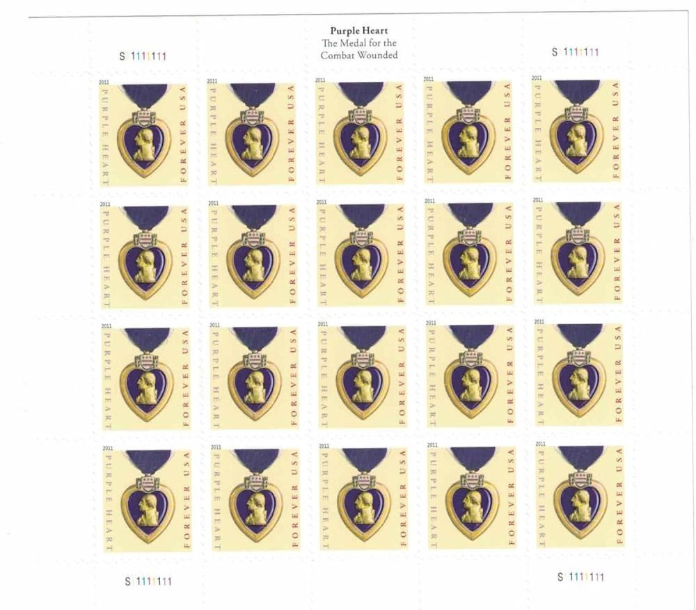 2019 US Purple Heart Forever Stamps