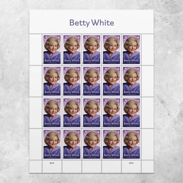 2025 Betty White Stamps Sheet of 20