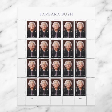 2025 Barbara Bush Stamps, Sheet of 20